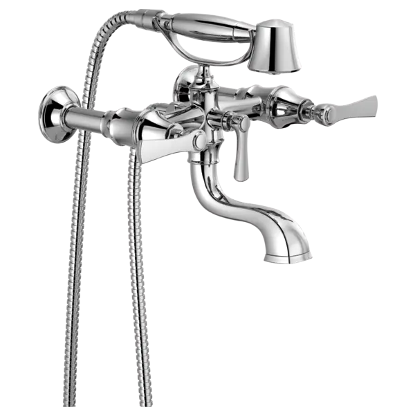 Brizo Two-Handle Tub Filler Trim Kit with Lever Handles T70360-PC - Plumbing Market