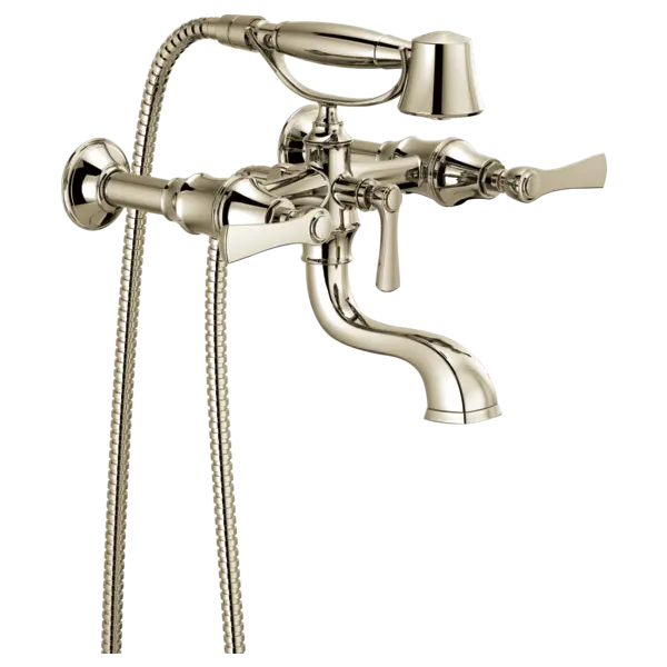 Brizo Two-Handle Tub Filler Trim Kit with Lever Handles T70360-PN - Plumbing Market