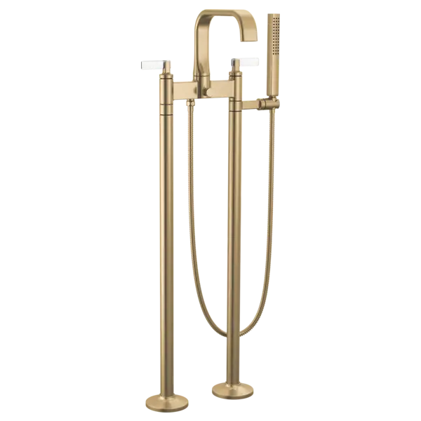 Brizo Two-Handle Tub Filler Trim Kit with Lever Handles T70368-GLCL - Plumbing Market