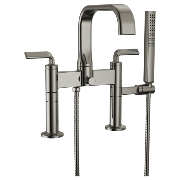 Brizo Two-Handle Tub Filler Trim Kit with Twist Lever Handles T70367-BNX - Plumbing Market