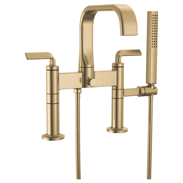 Brizo Two-Handle Tub Filler Trim Kit with Twist Lever Handles T70367-GL - Plumbing Market