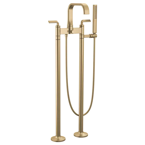 Brizo Two-Handle Tub Filler Trim Kit with Twist Lever Handles T70367-GL - Plumbing Market
