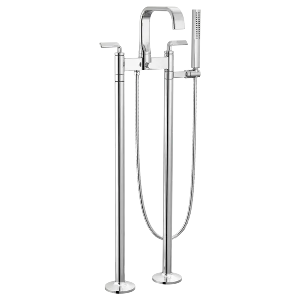 Brizo Two-Handle Tub Filler Trim Kit with Twist Lever Handles T70367-PC - Plumbing Market