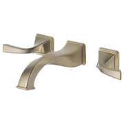 Brizo Two-Handle Wall Mount Lavatory Faucet 1.5 GPM 65830LF-BN - Plumbing Market