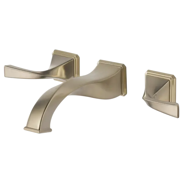 Brizo Two-Handle Wall Mount Lavatory Faucet 1.5 GPM 65830LF-BN - Plumbing Market