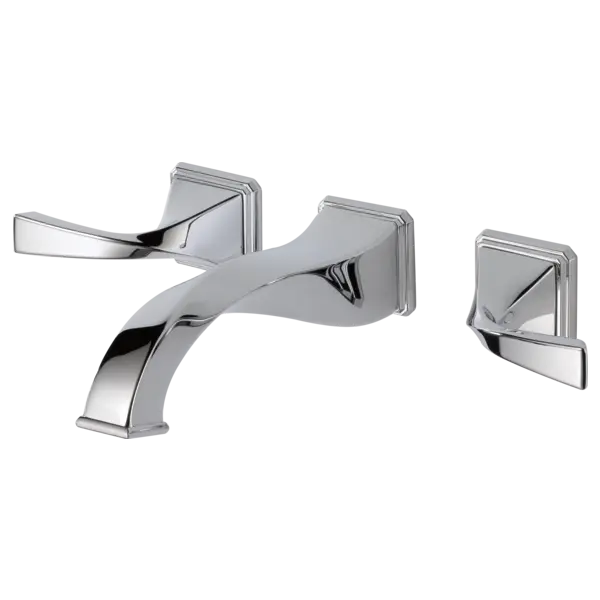 Brizo Two-Handle Wall Mount Lavatory Faucet 1.5 GPM 65830LF-PC - Plumbing Market