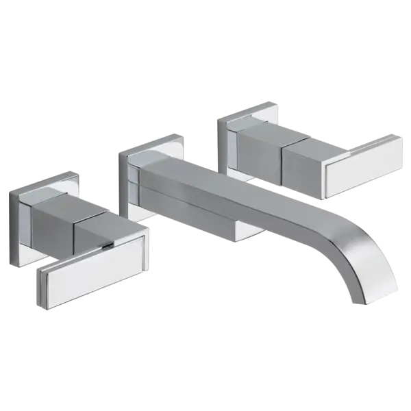 Brizo Two-Handle Wall Mount Lavatory Faucet - Less Handles 1.2 GPM 65880LF-PCLHP-ECO - Plumbing Market