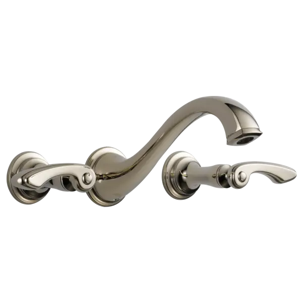 Brizo Two-Handle Wall Mount Lavatory Faucet - Less Handles 1.2 GPM 65885LF-PNLHP-ECO - Plumbing Market