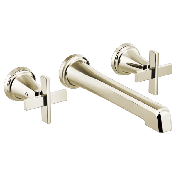 Brizo Two-Handle Wall Mount Lavatory Faucet - Less Handles 1.2 GPM T65898LF-PNLHP-ECO - Plumbing Market