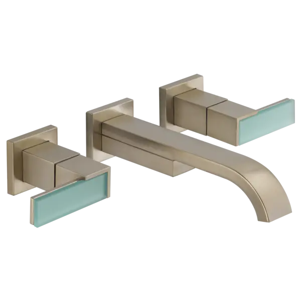 Brizo Two-Handle Wall Mount Lavatory Faucet - Less Handles 1.5 GPM 65880LF-BNLHP - Plumbing Market