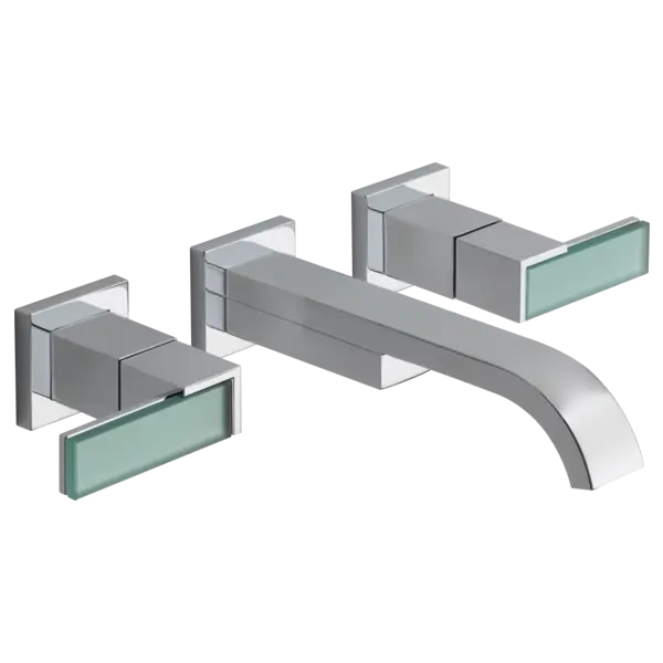 Brizo Two-Handle Wall Mount Lavatory Faucet - Less Handles 1.5 GPM 65880LF-PCLHP - Plumbing Market