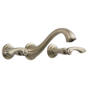 Brizo Two-Handle Wall Mount Lavatory Faucet - Less Handles 1.5 GPM 65885LF-BNLHP - Plumbing Market