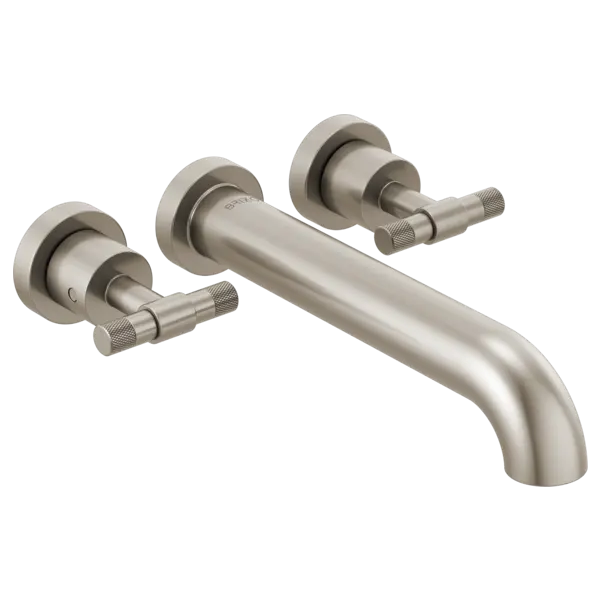Brizo Two-Handle Wall Mount Tub Filler - Less Handles T70435-NKLHP - Plumbing Market