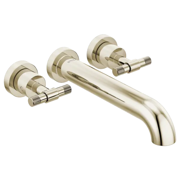 Brizo Two-Handle Wall Mount Tub Filler - Less Handles T70435-PNLHP - Plumbing Market