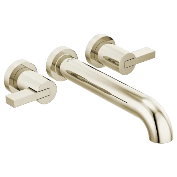 Brizo Two-Handle Wall Mount Tub Filler - Less Handles T70435-PNLHP - Plumbing Market