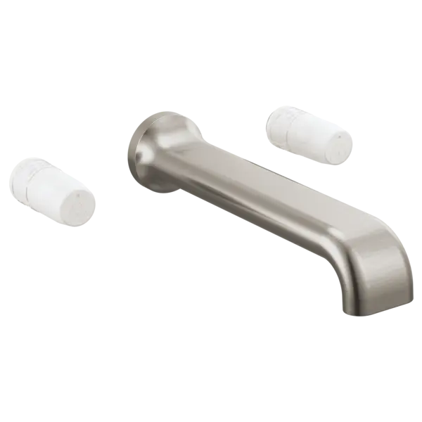 Brizo Two-Handle Wall Mount Tub Filler - Less Handles T70467-NKLHP - Plumbing Market