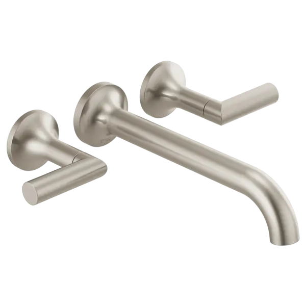Brizo Two-Handle Wall Mount Tub Filler - Less Handles T70475-BNLHP - Plumbing Market