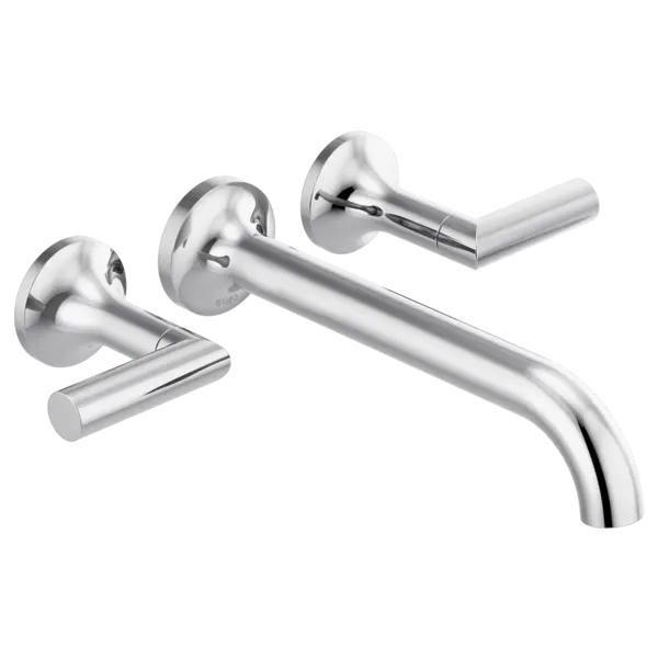Brizo Two-Handle Wall Mount Tub Filler - Less Handles T70475-PCLHP - Plumbing Market
