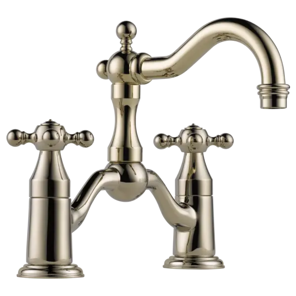 Brizo Two-Handle Widespread Bridge Lavatory Faucet  65538LF-PN - Plumbing Market