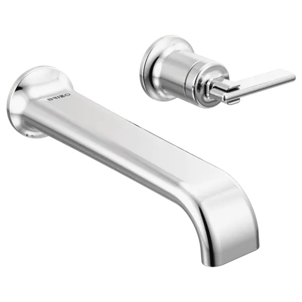 Brizo Two-Hole, Single-Handle Wall Mount Lavatory Faucet - Less Handle 1.2 GPM T65767LF-PCLHP-ECO - Plumbing Market