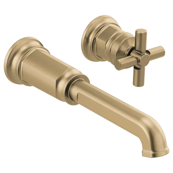 Brizo Two-Hole, Single-Handle Wall Mount Lavatory Faucet - Less Handle 1.2 GPM T65776LF-GLLHP-ECO - Plumbing Market
