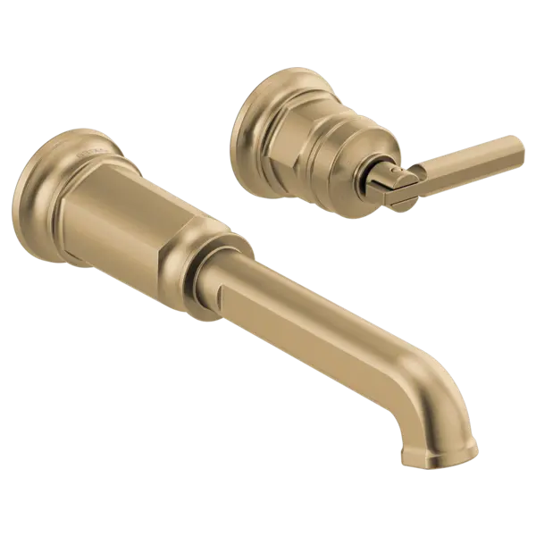 Brizo Two-Hole, Single-Handle Wall Mount Lavatory Faucet - Less Handle 1.2 GPM T65776LF-GLLHP-ECO - Plumbing Market