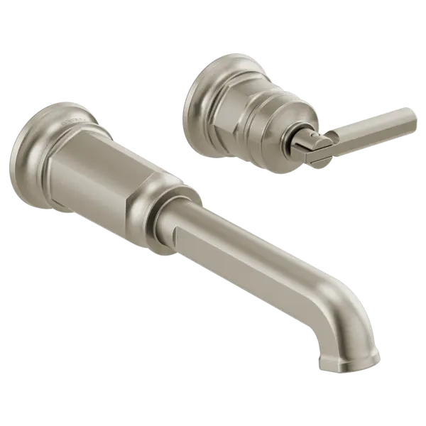 Brizo Two-Hole, Single-Handle Wall Mount Lavatory Faucet - Less Handle 1.2 GPM T65776LF-NKLHP-ECO - Plumbing Market