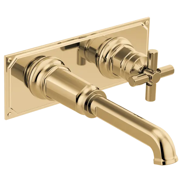 Brizo Two-Hole, Single-Handle Wall Mount Lavatory Faucet - Less Handle 1.2 GPM T65776LF-PGLHP-ECO - Plumbing Market