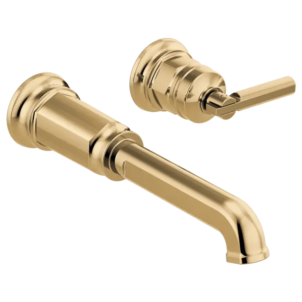 Brizo Two-Hole, Single-Handle Wall Mount Lavatory Faucet - Less Handle 1.2 GPM T65776LF-PGLHP-ECO - Plumbing Market