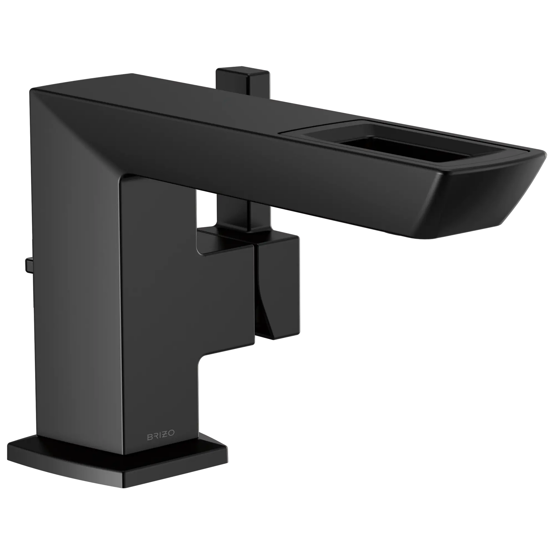 Brizo Vettis Single-Handle Lavatory Faucet With Open-Flow Spout 1.2 GPM Matte Black - Plumbing Market