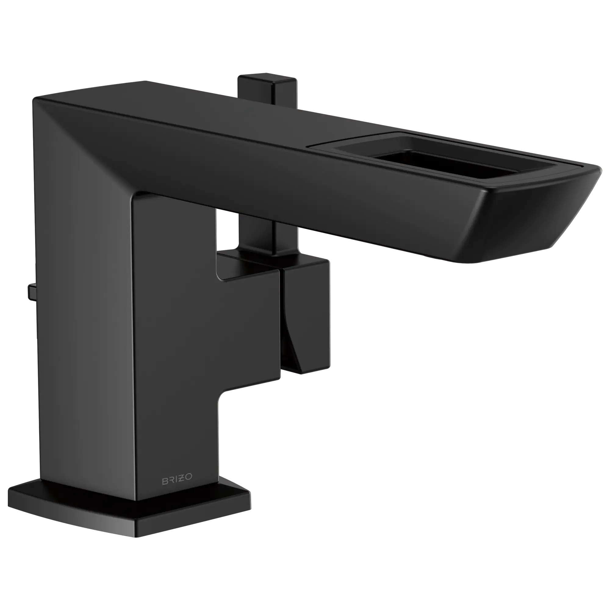 Brizo Vettis Single-Handle Lavatory Faucet With Open-Flow Spout 1.2 GPM Matte Black - Plumbing Market