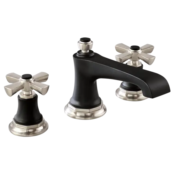 Brizo Widespread Lavatory Faucet - Less Handles 1.2 GPM 65360LF-NKBLLHP-ECO - Plumbing Market