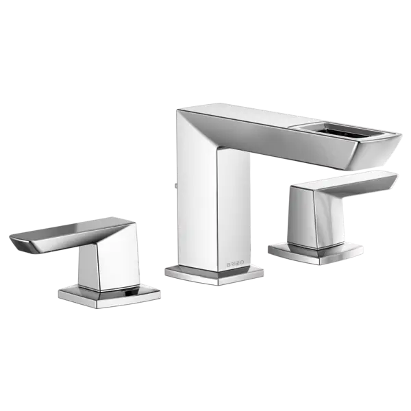Brizo Widespread Lavatory Faucet With Open-Flow Spout 1.2 GPM 65386LF-PC-ECO - Plumbing Market