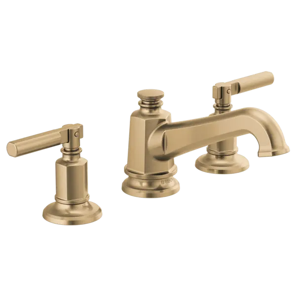 Brizo Widespread Lavatory Faucet with Angled Spout - Less Handles 1.2 GPM 65378LF-GLLHP-ECO - Plumbing Market
