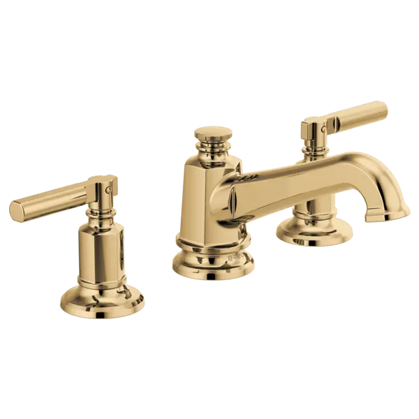 Brizo Widespread Lavatory Faucet with Angled Spout - Less Handles 1.2 GPM 65378LF-PGLHP-ECO - Plumbing Market