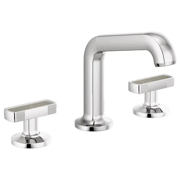 Brizo Widespread Lavatory Faucet with Angled Spout - Less Handles 1.5 GPM 65307LF-PCLHP - Plumbing Market