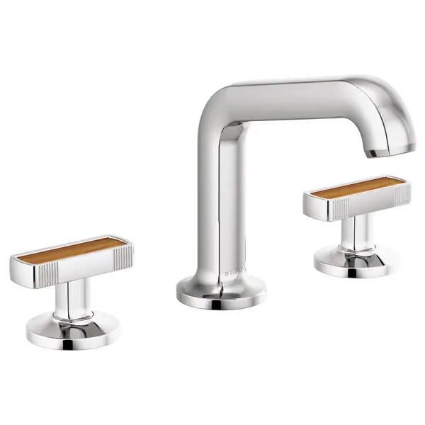 Brizo Widespread Lavatory Faucet with Angled Spout - Less Handles 1.5 GPM 65307LF-PCLHP - Plumbing Market