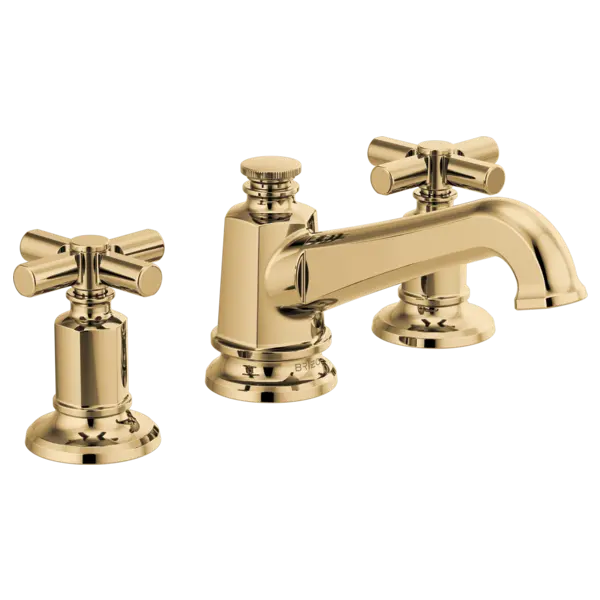 Brizo Widespread Lavatory Faucet with Angled Spout - Less Handles 1.5 GPM 65378LF-PGLHP - Plumbing Market