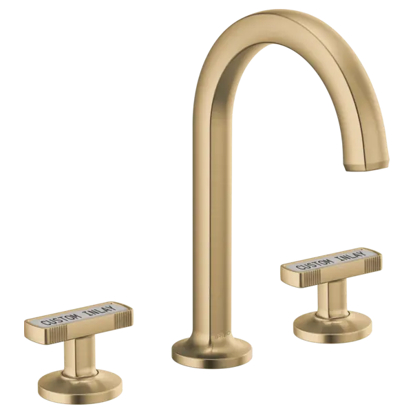 Brizo Widespread Lavatory Faucet with Arc Spout - Less Handles 1.2 GPM 65306LF-GLLHP-ECO - Plumbing Market