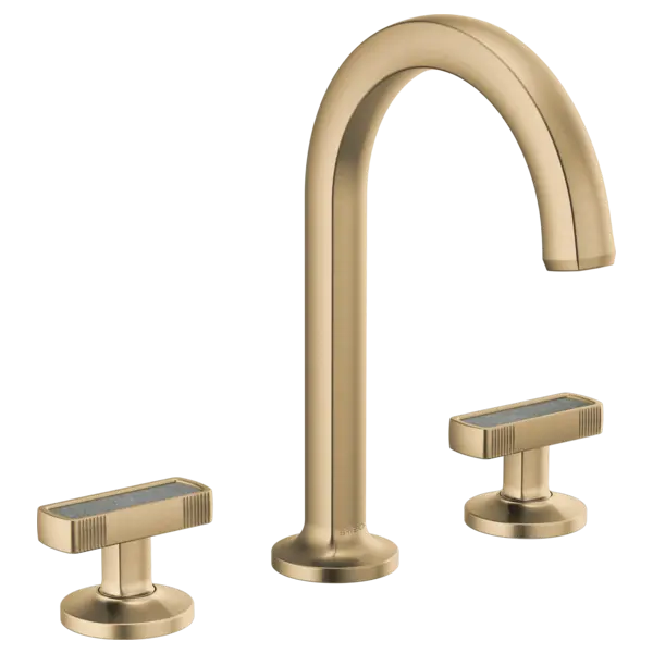 Brizo Widespread Lavatory Faucet with Arc Spout - Less Handles 1.2 GPM 65306LF-GLLHP-ECO - Plumbing Market