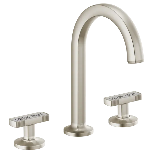 Brizo Widespread Lavatory Faucet with Arc Spout - Less Handles 1.2 GPM 65306LF-NKLHP-ECO - Plumbing Market