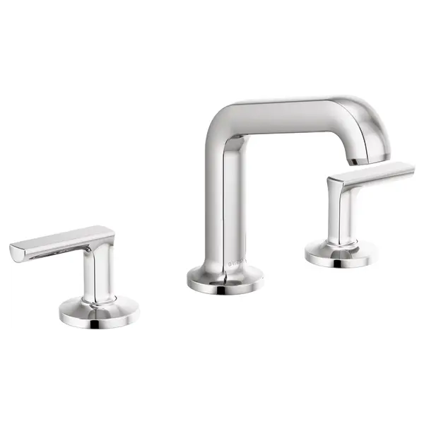 Brizo Widespread Lavatory Faucet with Arc Spout - Less Handles 1.2 GPM 65307LF-PCLHP-ECO - Plumbing Market