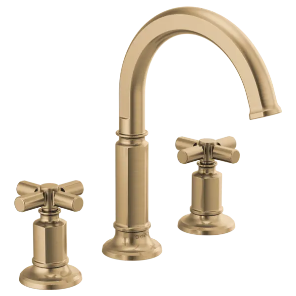 Brizo Widespread Lavatory Faucet with Arc Spout - Less Handles 1.2 GPM 65376LF-GLLHP-ECO - Plumbing Market