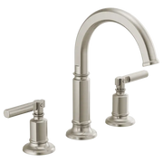 Brizo Widespread Lavatory Faucet with Arc Spout - Less Handles 1.2 GPM 65376LF-NKLHP-ECO - Plumbing Market