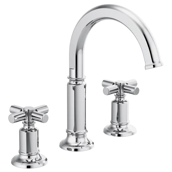 Brizo Widespread Lavatory Faucet with Arc Spout - Less Handles 1.2 GPM 65376LF-PCLHP-ECO - Plumbing Market