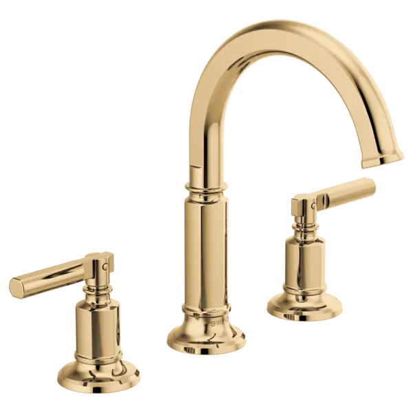 Brizo Widespread Lavatory Faucet with Arc Spout - Less Handles 1.2 GPM 65376LF-PGLHP-ECO - Plumbing Market