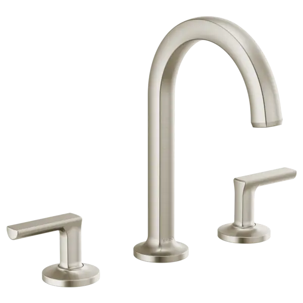 Brizo Widespread Lavatory Faucet with Arc Spout - Less Handles 1.5 GPM 65306LF-NKLHP - Plumbing Market