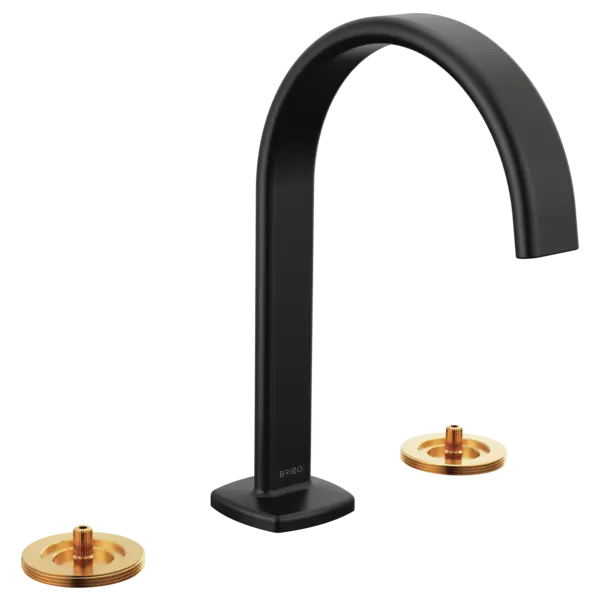 Brizo Widespread Lavatory Faucet with Arc Spout - Less Handles 65367LF-BLLHP-ECO - Plumbing Market