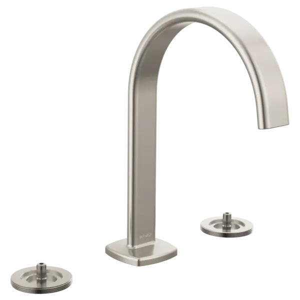 Brizo Widespread Lavatory Faucet with Arc Spout - Less Handles 65367LF-NKLHP-ECO - Plumbing Market