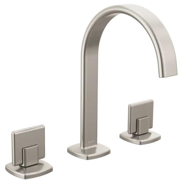 Brizo Widespread Lavatory Faucet with Arc Spout - Less Handles 65367LF-NKLHP-ECO - Plumbing Market